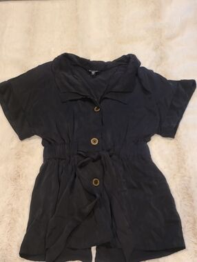 bebe Black Lined Jacket with Branded Neck Label